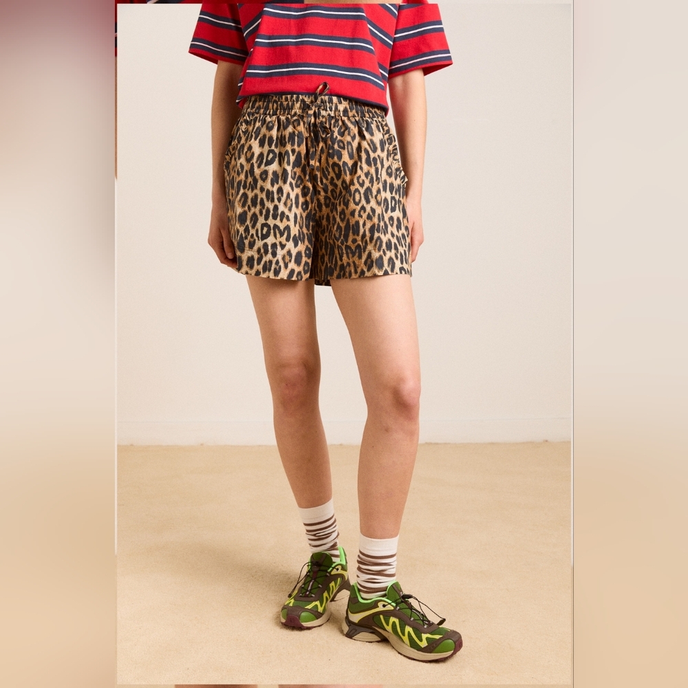 Damson Madder Leopard Shorts EU Size 18/ US Size 14 - Picture 2 of 10